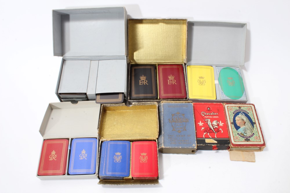 Collection of Royal playing cards by Thomas De La Rue & Co.