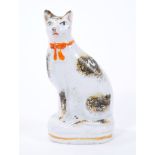 Mid 19th century Staffordshire model of a cat