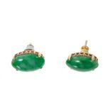 Pair of jade earrings