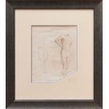 *Laurence Stephen Lowry (1887-1976) pencil drawings - a male nude, semi-clad, circa 1906, further