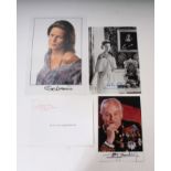 Principality of Monaco, 3 signed photographs, Prince Rainier, Princess Stephanie and Princess