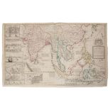 Herman Moll (d. 1732), large hand-coloured map - ‘A map of East Indies.... to Ye Directors of Ye