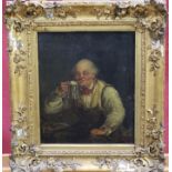 19th century oil on canvas, Dutch, depicting old man
