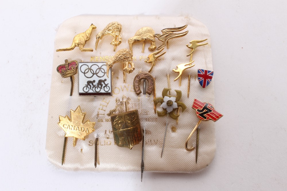 Collection of scarce Royal Staff lapel pins - Image 3 of 5