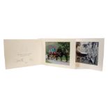 H.M. Queen Elizabeth II and H.R.H. The Duke of Edinburgh, two signed Christmas cards for 1965 and