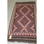 Two Kelim style rugs, the largest 190 x 95cm