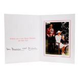 T.R.H. The Prince and Princess of Wales, signed 1989 Christmas card