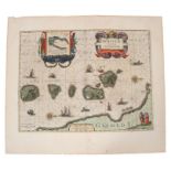 Guijelmus Blaeu (1571-1638), hand-coloured map - ‘Moluccae Insulae Celeberrimae’, 1630, German text