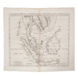 Henry Abraham Chatelain (1684-1743), engraved map - ‘La Royaume de Siam...’, 38 x 44cm,