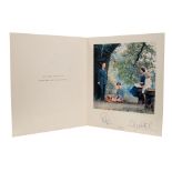 H.M. Queen Elizabeth II and H.R.H. The Duke of Edinburgh, signed 1957 Christmas card