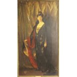 Margaret Lindsay Williams (act.1910-1960) large oil on canvas - a life-size portrait of Lady