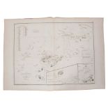 Alexander Dalrymple (1737-1808), engraved chart - ‘Sooloo Archipelago’, 1771, 50cm x 64cm.