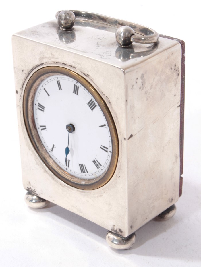 Silver carriage clock - Image 2 of 7