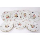 A good set of twelve Herend porcelain dinner plates