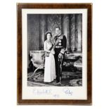 H.M. Queen Elizabeth II and H.R.H. The Duke of Edinburgh signed presentation photograph