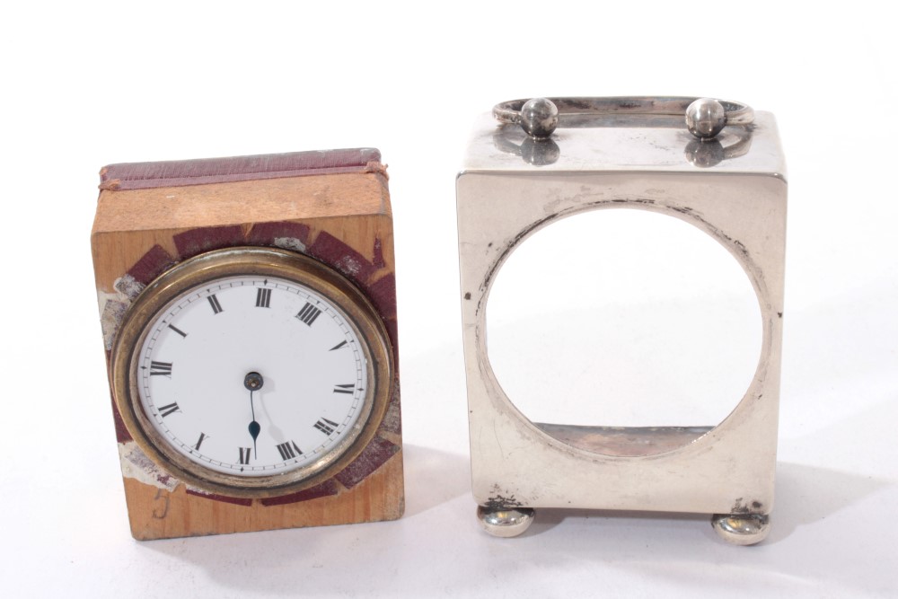 Silver carriage clock - Image 6 of 7