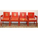 Four Prince of Wales Investiture chairs