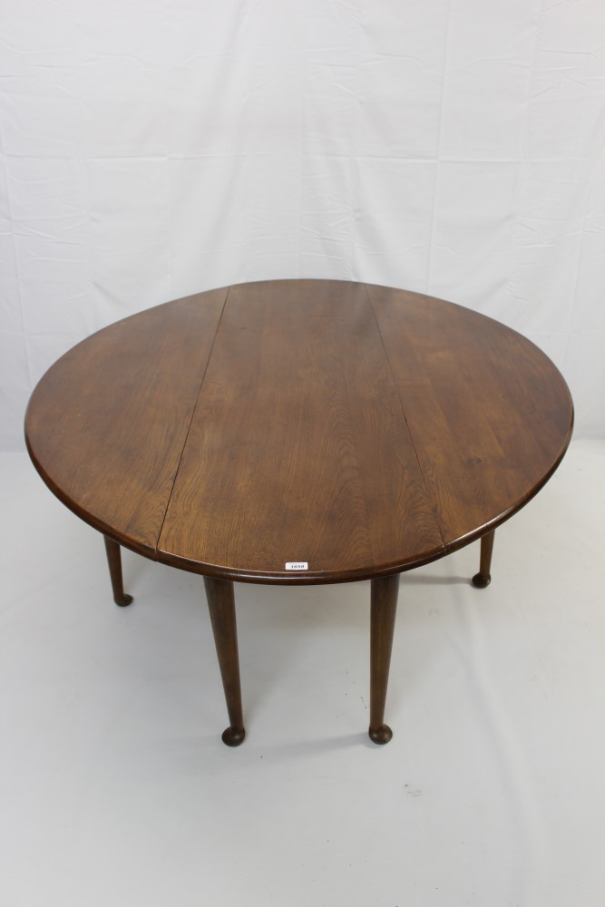 18th century style oak wakes table - Image 2 of 2