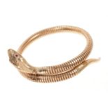 9ct gold snake bracelet