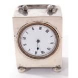 Silver carriage clock