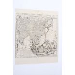 Henry Abraham Chatelain (1684-1743), engraved map - ‘Carte des Indies, de la Chine...’ 1715, 51cm x