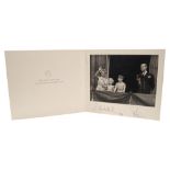 H.M. Queen Elizabeth II and H.R.H. The Duke of Edinburgh, signed 1954 Christmas card
