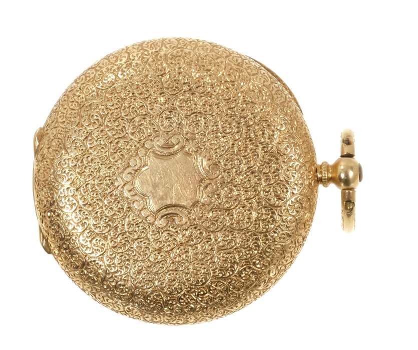 Late 19th Century Swiss 18ct gold fob watch - Image 2 of 3