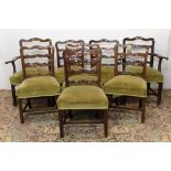 Set of eight 19th century mahogany dining chairs