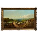 Edmund John Niemann (1813-1876) oil on canvas - Extensive Landscape near Tunbridge Wells, signed
