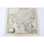 Thomas Conder (1775-1801), hand coloured map - ‘Asia’, 1778, 34cm x 39cm