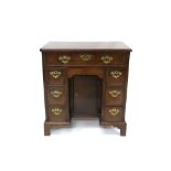 Good George II mahogany kneehole desk