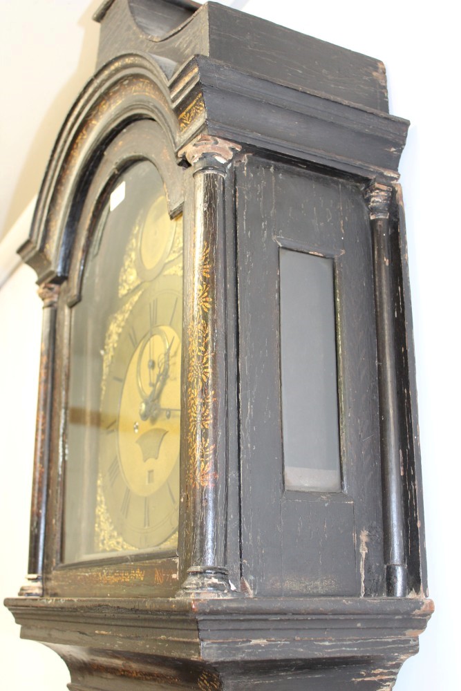 Ebonised London longcase, Henry Long - Image 3 of 16