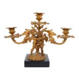 19th century Continental ormolu figural candelabra