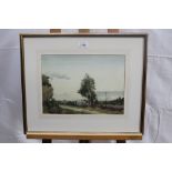 David Murray Smith (1865-1952), watercolour - woodmans huts, Ross-shire, signed, titled verso, in