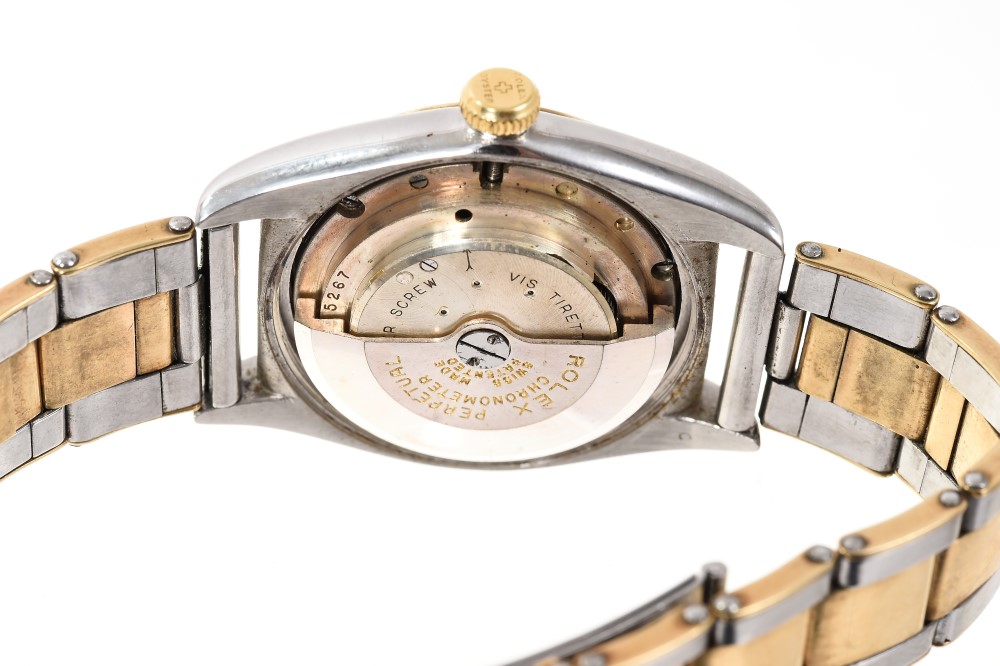 Rare late 1940s Gentlemen’s Rolex bi-metal ‘bubble back’ wristwatch, model 5011, serial number - Image 5 of 7