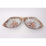 Pair early 19th century Spode stone china dishes, circa 1820