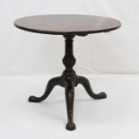 George III mahogany occasional; table.