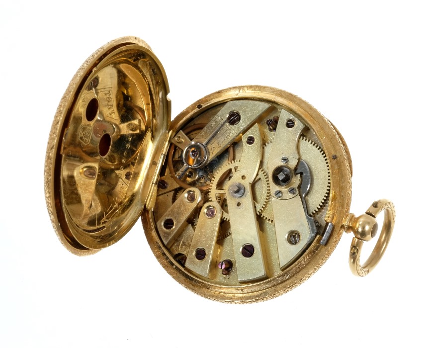 Late 19th Century Swiss 18ct gold fob watch - Image 3 of 3