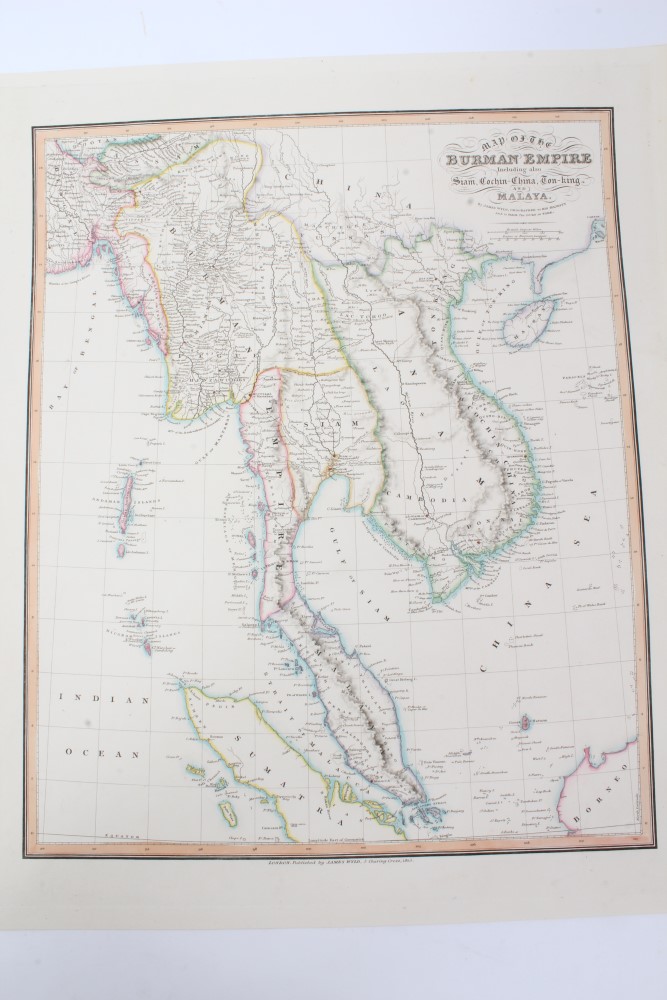 Group of predominantly 19th century maps, charts and book plates - Image 10 of 14