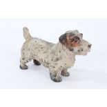 Early 20th century Austrian cold painted bronze model of a terrier