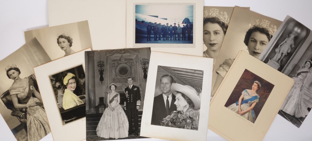 H.M. Queen Elizabeth II - a collection of six fine black and white portrait photographs taken by - Image 2 of 2