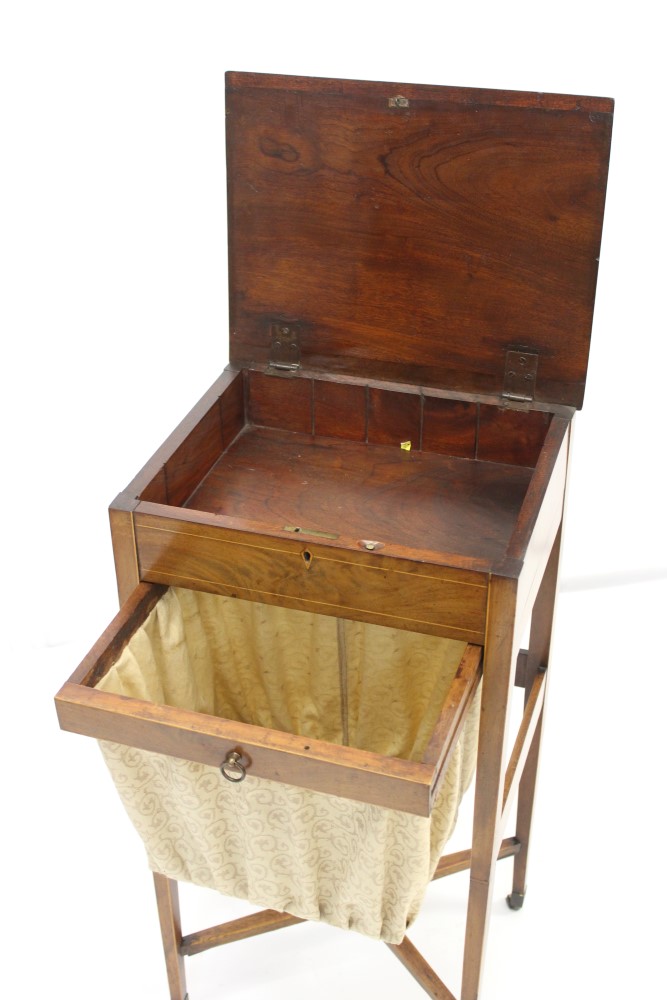 George III mahogany sewing table - Image 3 of 3