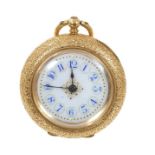 Late 19th Century Swiss 18ct gold fob watch
