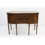 George III bowfronted sideboard