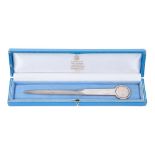 H.R.H Princess Diana silver paperknife in case