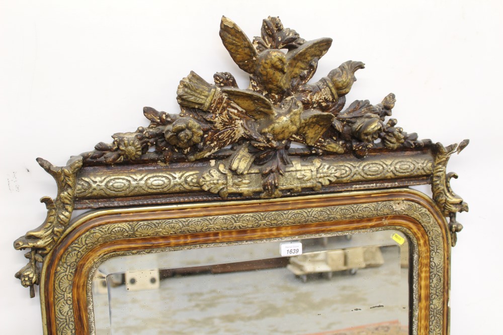 18th century style silvered pier mirror, the arched rectangular bevelled plate within moulded frame - Image 2 of 3