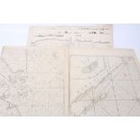 William Herbert (1718-1795), engraved chart, ‘Junk-Seilon’ 76 x 57cm, together with three others by