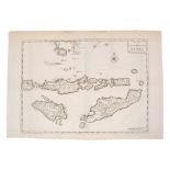 Jan Van Braam (18th century), engraved map - ‘Kaart der Zuyd-Wester Eylanden van Banda’, 1724, 34cm