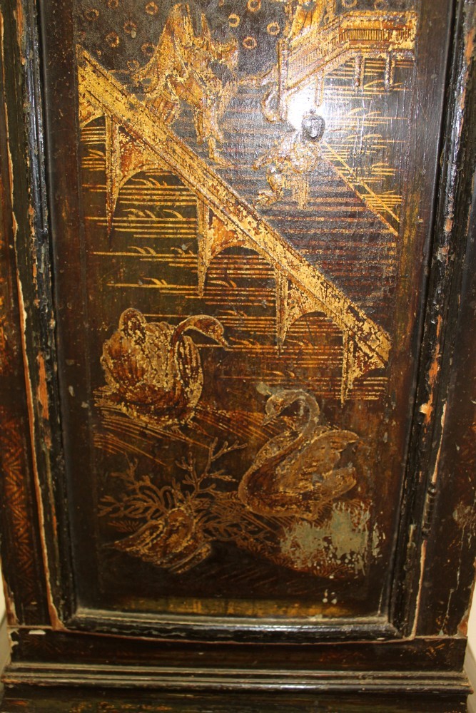 Ebonised London longcase, Henry Long - Image 7 of 16