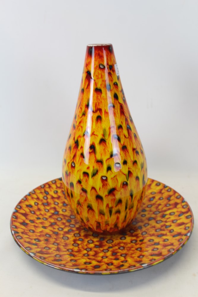 Anita Harris Studio Charger with orange and red decoration (40cm in diameter), together with a - Image 2 of 7